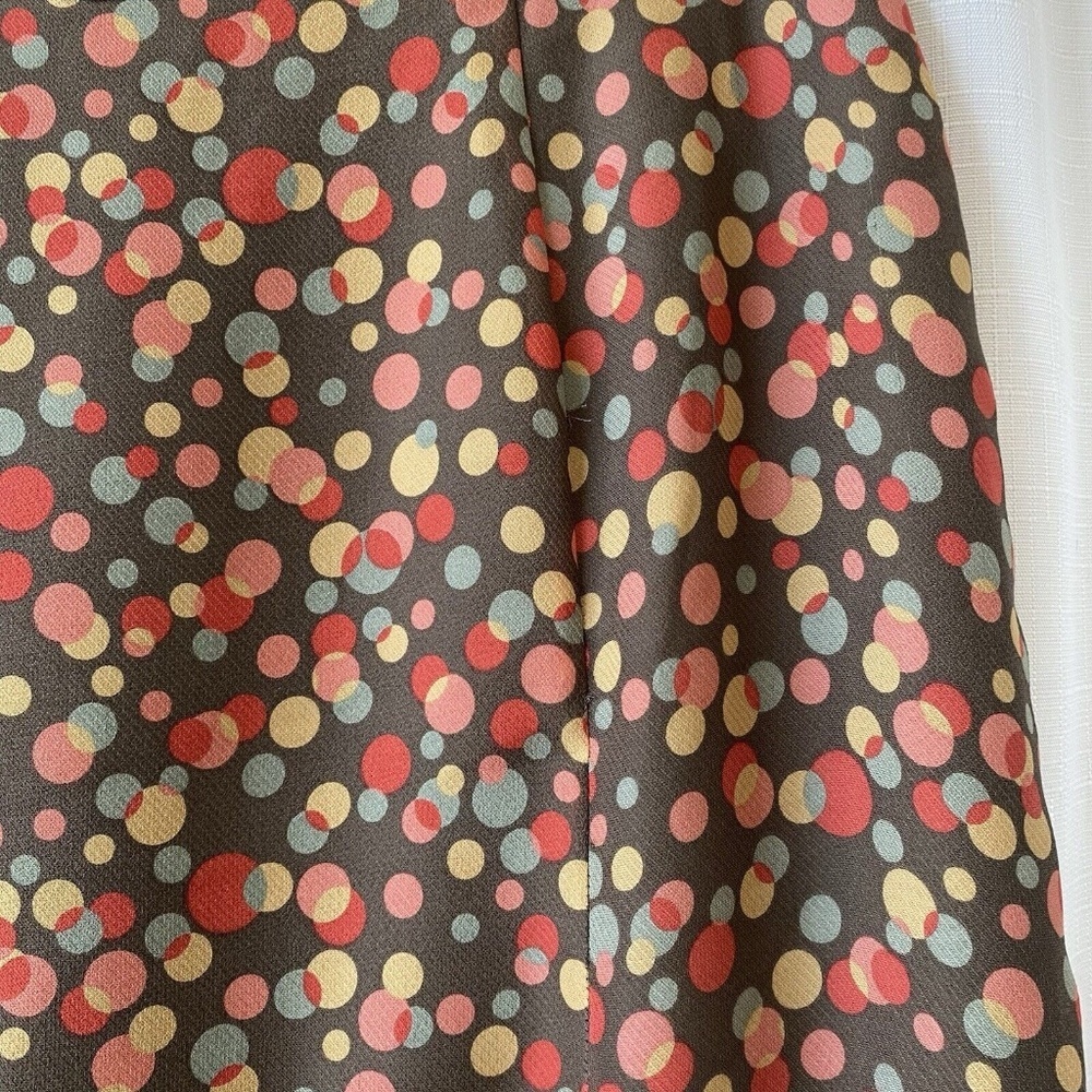 valerie stevens petites 100% silk skirt Size 8P Polka Dots Y2K - Picture 11 of 13